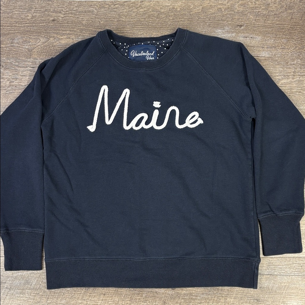 Vacationland Wear “Maine” Crewneck Sweatshirt – Size M